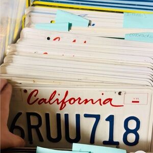 California License Plate